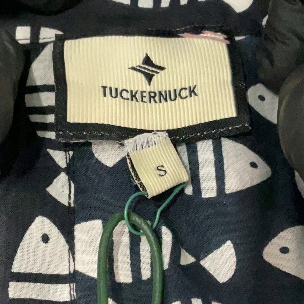 Tuckernuck Black and White Patterned Monochrome Cotton Shift Dress Size Small - Picture 5 of 6